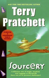 Cover of Sourcery by Terry Pratchett