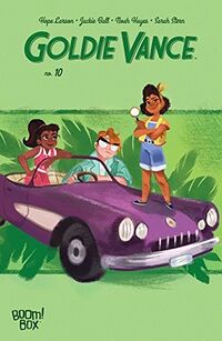 Cover of Goldie Vance No. 10 by Hope Larson, Jackie Ball, Noah Hayes, & Sarah Stern
